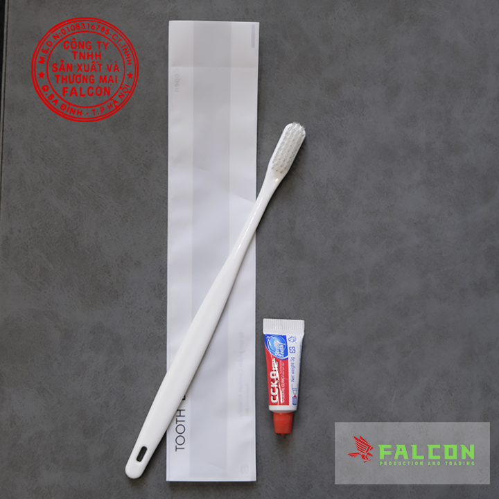 Bàn chải trắng dùng cho khách sạn