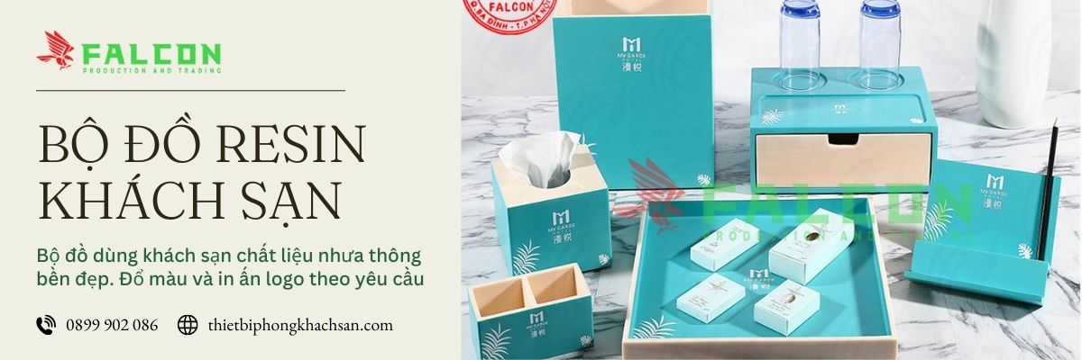 Banner bộ đồ resin khách sạn