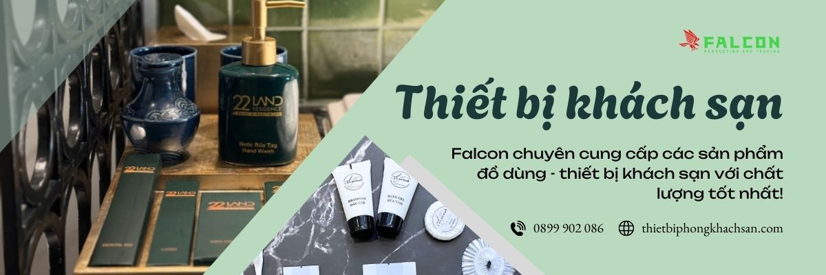 Banner đồ dùng thiết bị khách sạn