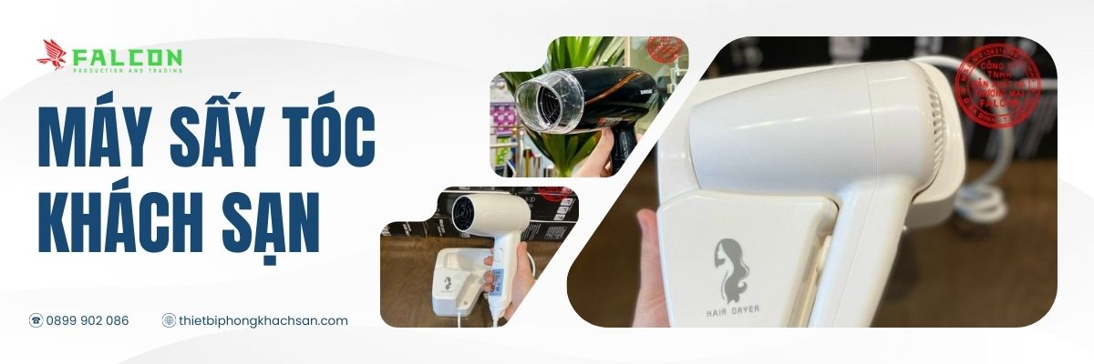 Banner máy sấy tóc khách sạn