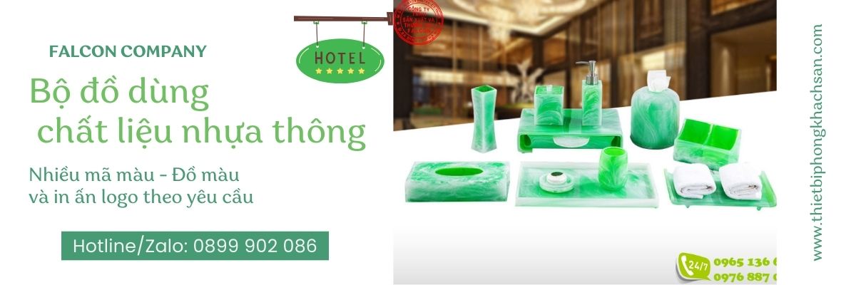 banner bộ đồ dùng chất liệu nhựa thông