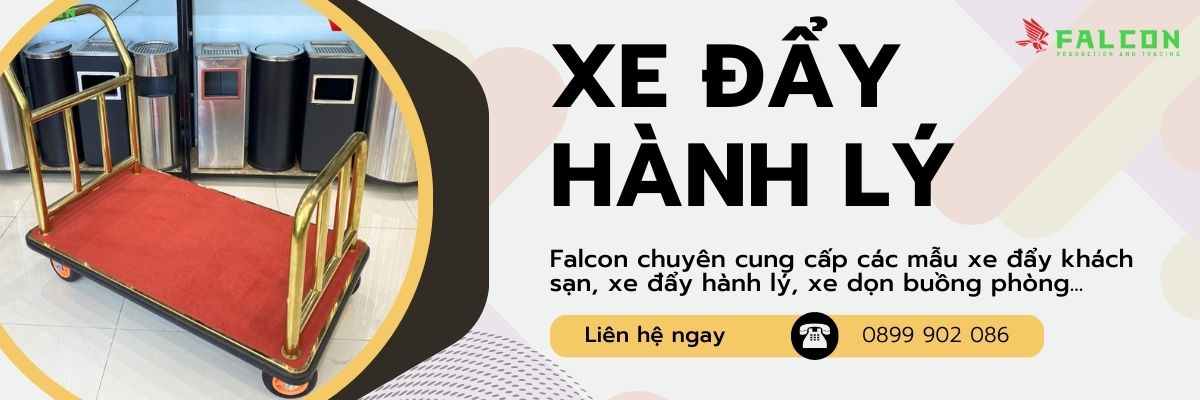 banner xe đẩy hành lý