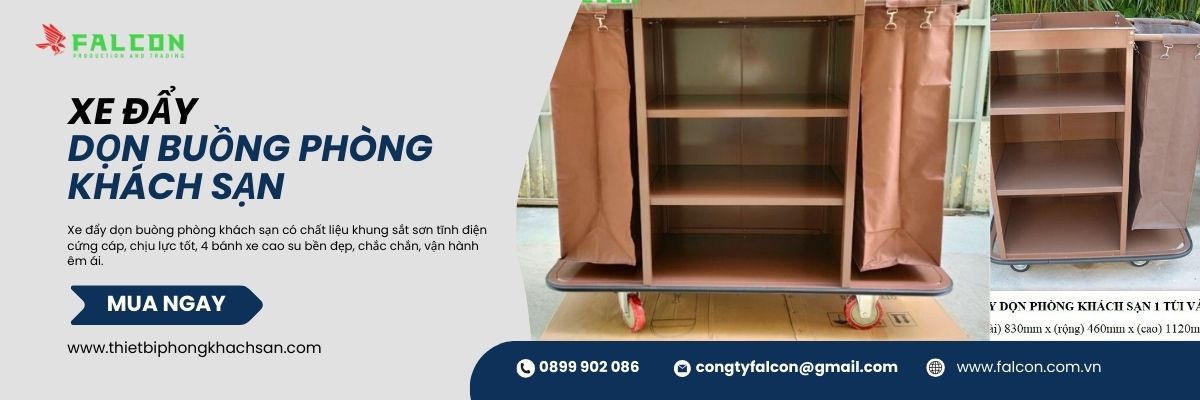 Banner xe dọn buồng phòng khách sạn