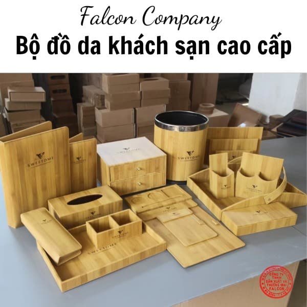Bộ đồ da giả gỗ khách sạn đẹp