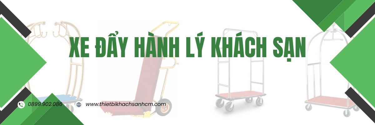 banner xe đẩy hành lý khách sạn cao cấp