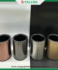 Thùng rác nalo không nắp hình tròn màu sắc lựa chọn