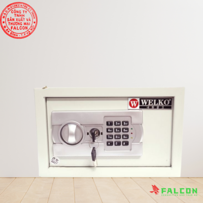 Két sắt sơ khách sạn màu trắng đen