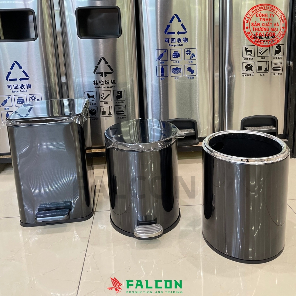 Thùng rác khách sạn phủ nano cao cấp