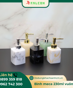 Bình đựng dung dịch meca dung tích 230ml hình vuông