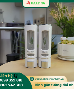 Sản phẩm bình đựng dd gắn tường đôi nhựa cao cấp