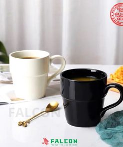 Cốc sứ đen trắng có quai