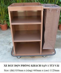 Xe dọn buồng phòng 1 túi tiện dụng
