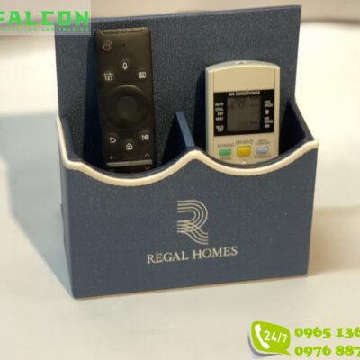 hộp đựng điều khiển khách sạn bọc da Regal homes