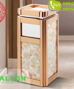 Thùng rác inox đá hoa cương
