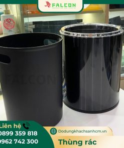 Thùng rác nano không nắp hình tròn 6L