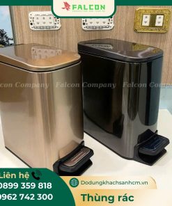 sản phẩm Thùng rác nano đạp chân hình chữ nhật 6L