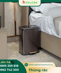 Sản phẩm Thùng rác nano đạp chân hình chữ nhật 7L