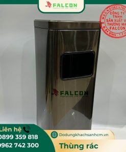 Thùng rác nano gạt tàn hình vuông cao cấp