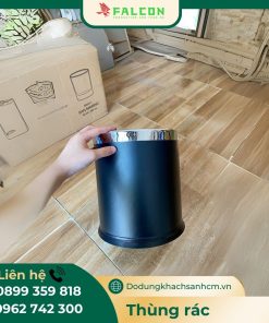 Sản phẩm thùng rác khách sạn 2 lớp không nắp