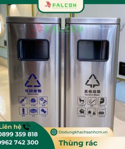 Thùng rác nano gạt tàn đôi