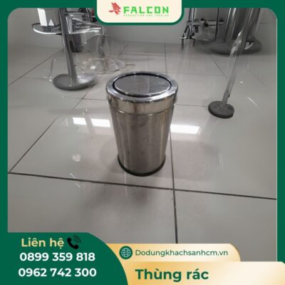 Thùng rác khách sạn nắp bập bênh cao cấp tiện lợi