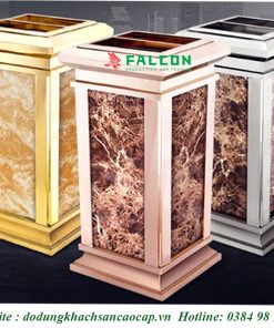 thùng rác sảnh đá hoa cương