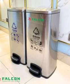 Thùng rác sảnh nano đạp chân