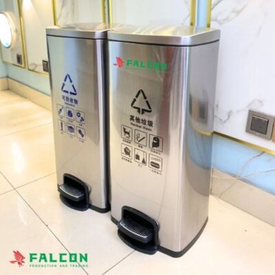 Thùng rác sảnh nano đạp chân