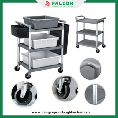 Công năng xe đẩy dọn dẹp 3 tầng cao cấp