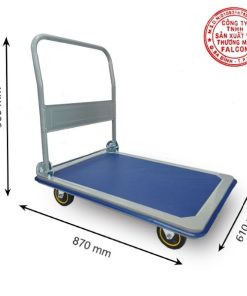 Xe đẩy đồ đạc xếp gọn 4 bánh