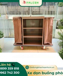 Sản phẩm xe dọn buồng phòng 2 túi