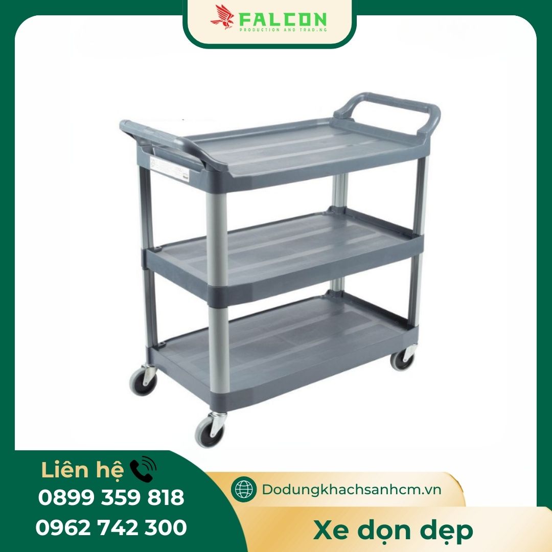 Sản phẩm xe dọn dẹp 3 tầng tiện lợi