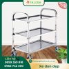 Xe đẩy dọn dẹp chất liệu inox 201