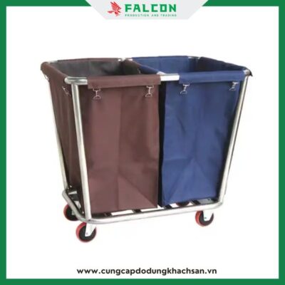 Xe sọn đồ dơ khách sạn 2 túi