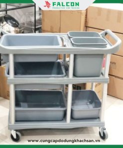 Xe dọn dẹp thùng nhựa