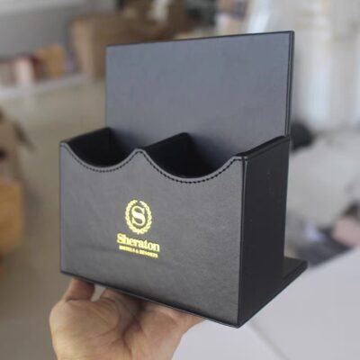 Giá để điều khiển 2 ngăn bằng da