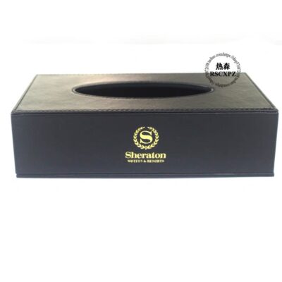 Hộp đựng giấy bằng da hình chữ nhật