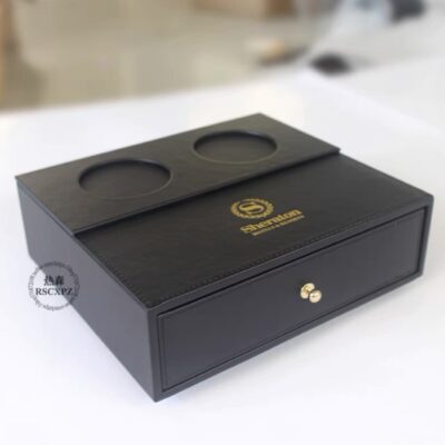Hộp đựng đồ amenities khách sạn 1 ngăn bằng da